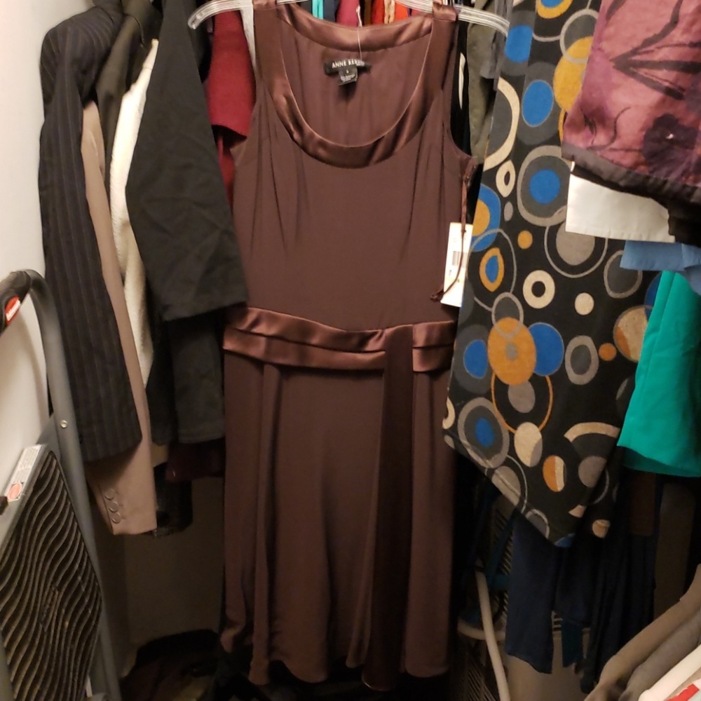 Nwt coffee brown dress